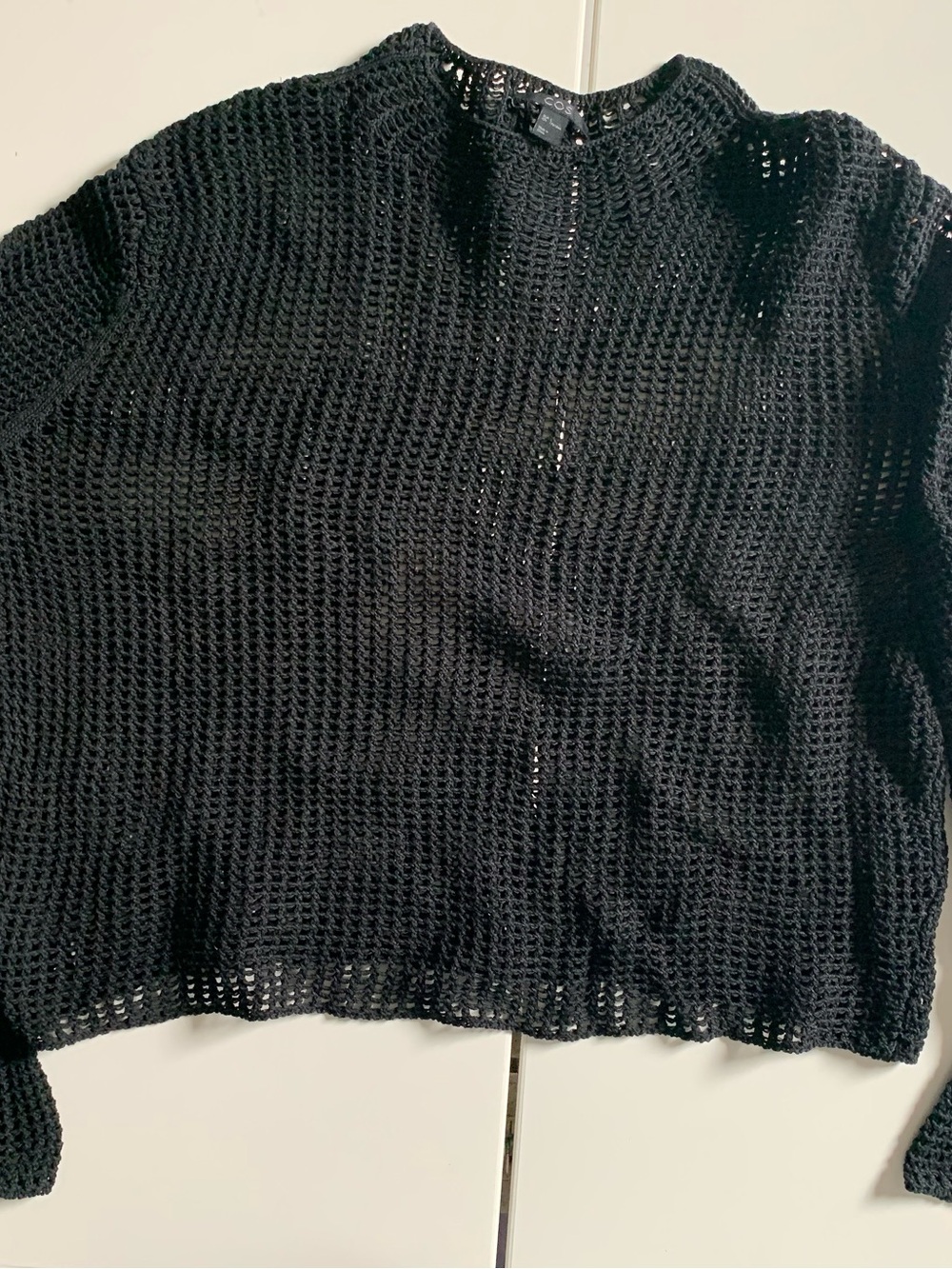 #27 Black Open Knit Sweater